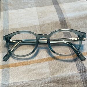 Chic Transparent green Blue Glasses